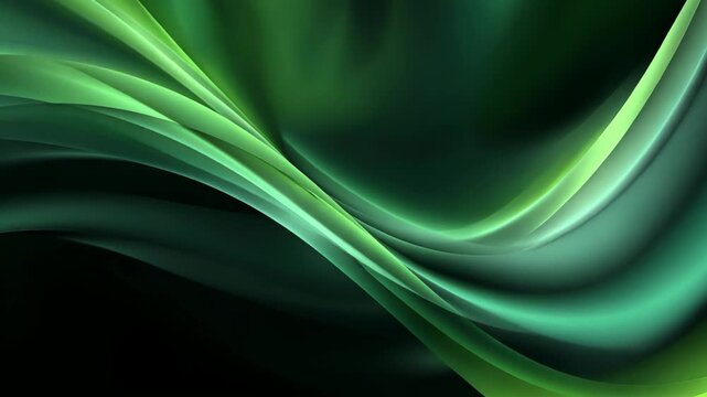 green light swirl line abstract background