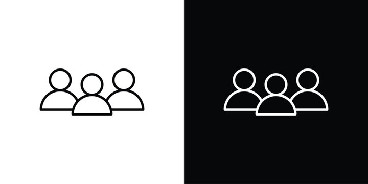 Users icon logo template designs.