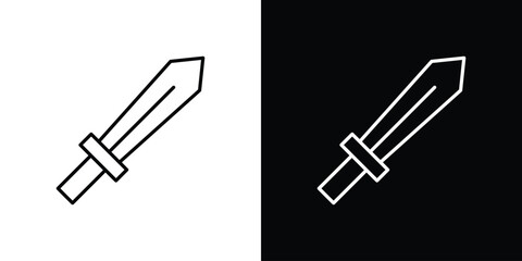 Sword icon logo template designs.