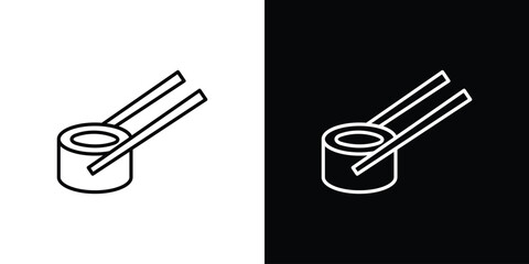 Sushi icon logo template designs.