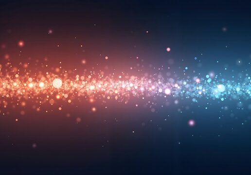 Universe abstract cosmic ray background with red lights