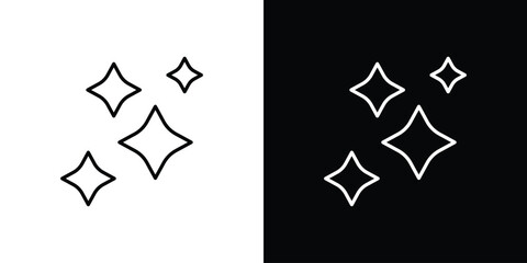 Sparkles icon logo template designs.