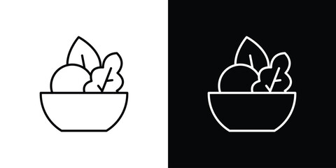 Salad icon logo template designs.