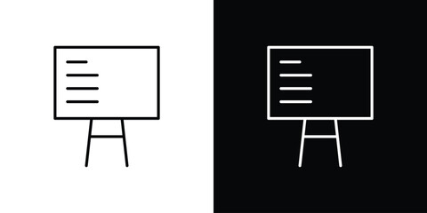 Presentation icon logo template designs.