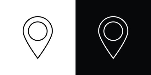 Marker icon logo template designs.