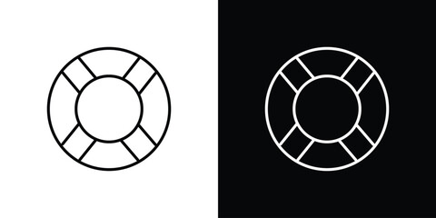 Life buoy icon logo template designs.