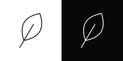 Leaf icon logo template designs.