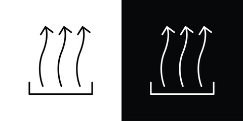 Heat icon logo template designs.