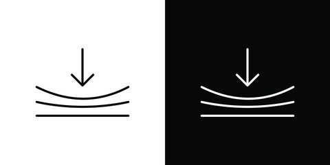 Compress icon logo template designs.