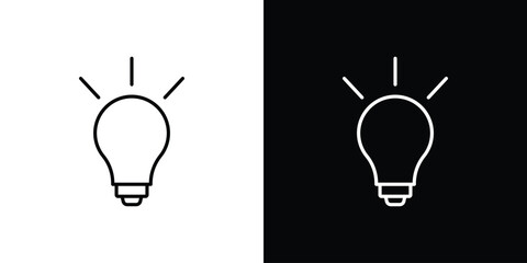 Bulb icon logo template designs.