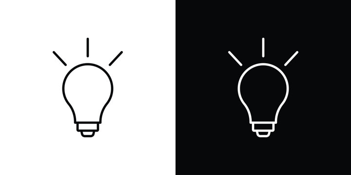 Bulb icon logo template designs.