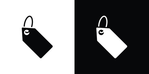 Tag icon line style. Graphic design element vectors