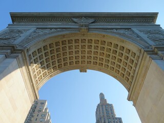 washington square park arch, West Village, Manhattan, new york, USA