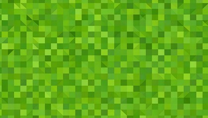 Fototapeta premium A vibrant, repeating pattern of squares and triangles, composed of various shades of green.