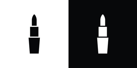 Lipstick icon line style. Graphic design element vectors