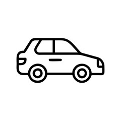 Find a simple car icon vector graphic for automotive design and transportation projects online now