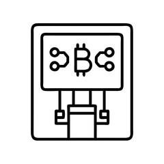 Bitcoin atm machine cryptocurrency investment blockchain technology digital currency finance cash point