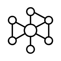 Network connection diagram illustration for technology seo, social media, and science projects