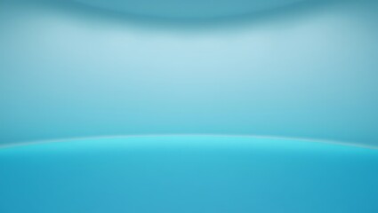 Obraz premium Serene turquoise gradient background for product showcase or presentation backdrop with soft lighting effect
