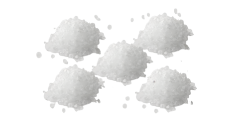 Pure Chemical Granules: A collection of pristine granules, capturing their delicate texture and evoking purity and clarity.