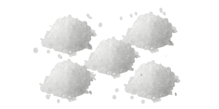 Pure Chemical Granules: A collection of pristine granules, capturing their delicate texture and evoking purity and clarity.
