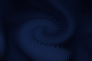 Dark Blue Swirling Abstract Background with Rippled Lines and Central Vortex navy