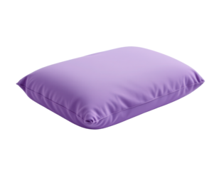 Soft Purple Pillow on Transparent background for Cozy Interiors Design