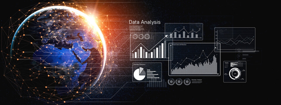 Business data analysis dashboard showing charts, statistics, and performance metrics for decision-making, revenue tracking, and strategic planning in organizations Vouch