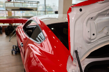 Our car wrap installation services redefine vehicle aesthetics and branding at our auto shop