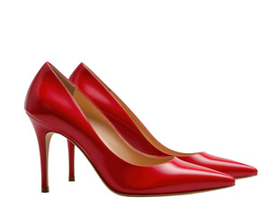 Obraz premium Elegant Red High Heels for Fashion and Style Enthusiasts