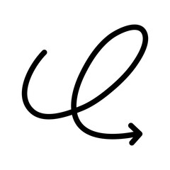 Black curved graph with arrow png file type for your apps, website, web, UI, logo, designs