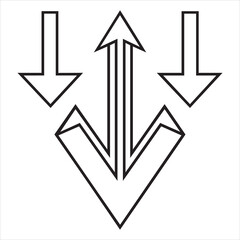 geometric arrow vector