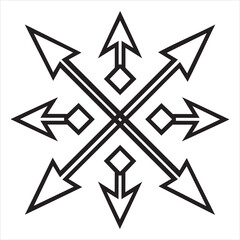 geometric arrow vector