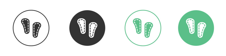 Soles icons collection in flat style. icon vector design
