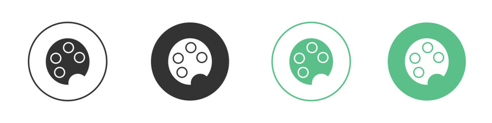 Palette icons collection in flat style. icon vector design