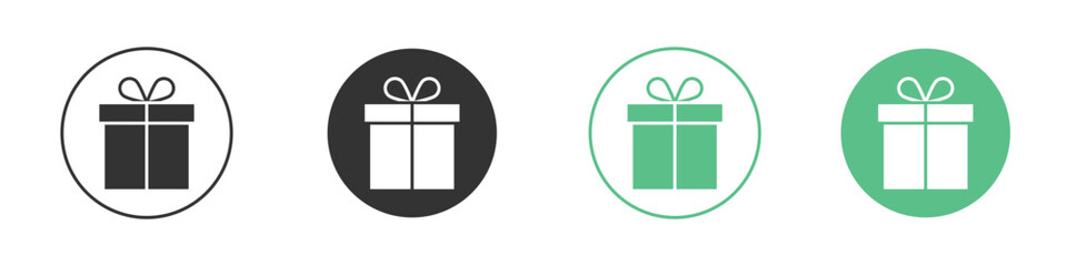 Gift icons collection in flat style. icon vector design