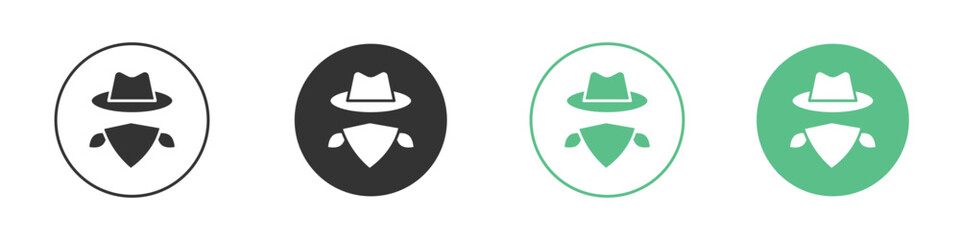 Cowboy icons collection in flat style. icon vector design