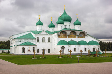 Transfiguration Cathedral, Alexander Svirsky Monastery. Svirstroy. Russia. Leningrad region