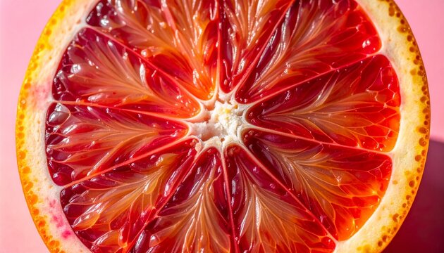 Fresh Citrus Orange Slice Macro