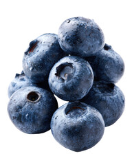 Cluster of fresh blueberries