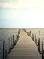 Fototapeta premium bootssteg steg ins meer