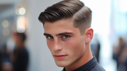 Men's Hairstyles Classic Styles Crew Cut - Short, clean, timeless. Side Part - Neat, professional look. Pompadour - Voluminous top with short sides.