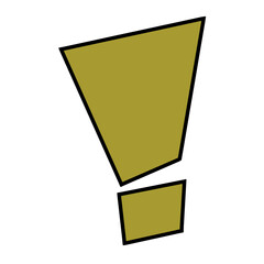 カクカクびっくり（黄色）