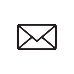 Vector art of email icon simple vector illustration of an envelope, representing communication, messaging, and correspondence in a clean and minimalist design