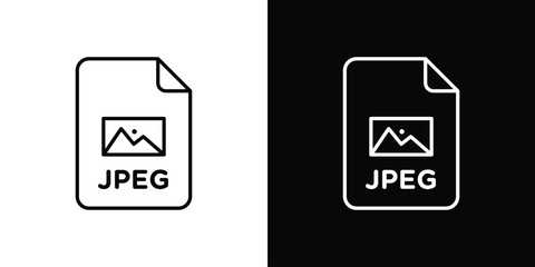 Jpg icon logo black vector. suitable for any business website designs
