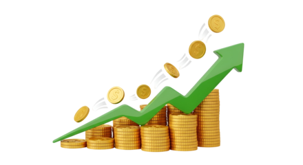 Profits soar with rising coin stacks and upward trend