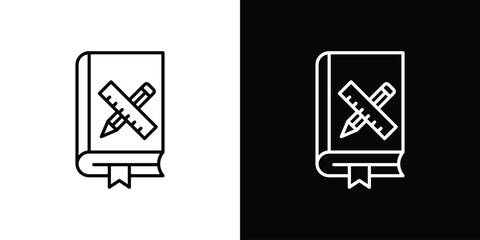 Brand guidelines icon logo black vector. suitable for any business website designs