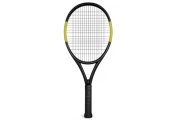 Tennis racket with transparent background, ready for compositing