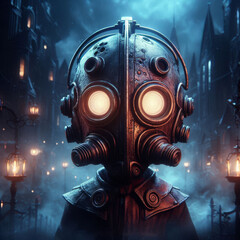 Little nightmares abstract illustration on childhood fear