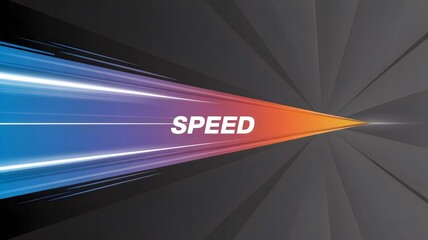 Dynamic racing stripe with speed text in blue and orange – Suitable for advertising campaigns, motion graphics, or energy themes